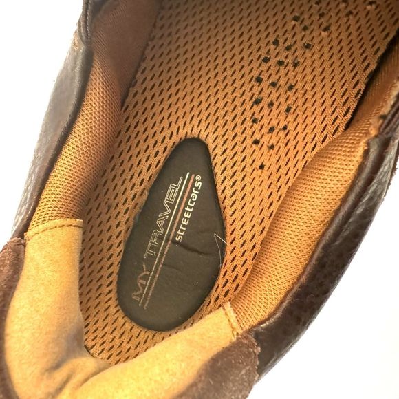 Skechers My Travel Streetcars Mens Leather Slip On Loafer Brown Oil Tanned Sz 8 main image 7